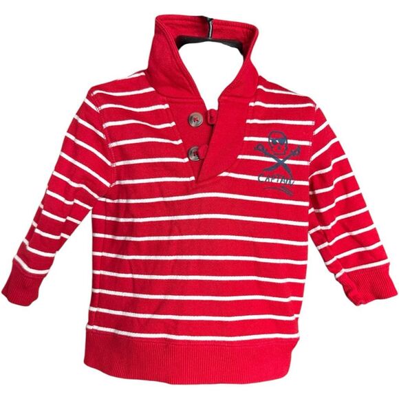 Toddler Boys Cherokee Striped Captain Pullover Jacket Sweatshirt - Sz 18 mo - Picture 1 of 1